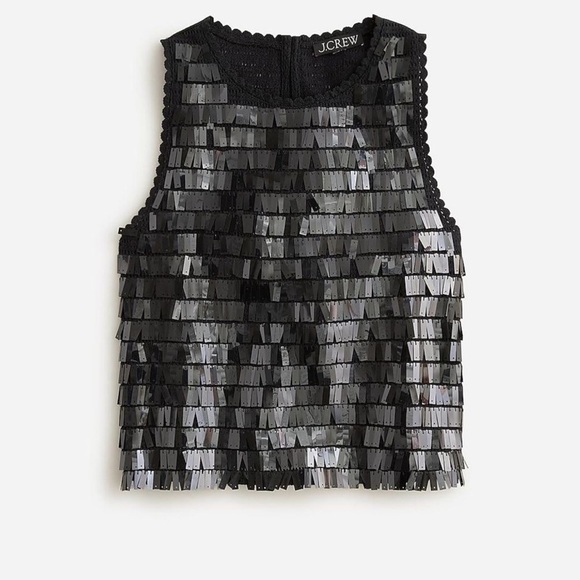 Jcrew Crochet sequin tank top szL NWT - Picture 1 of 7